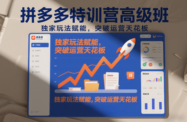 拼多多特训营高阶班，独家玩法赋能，突破运营天花板(更新26年3月13日)-HEIXMI（中国站）