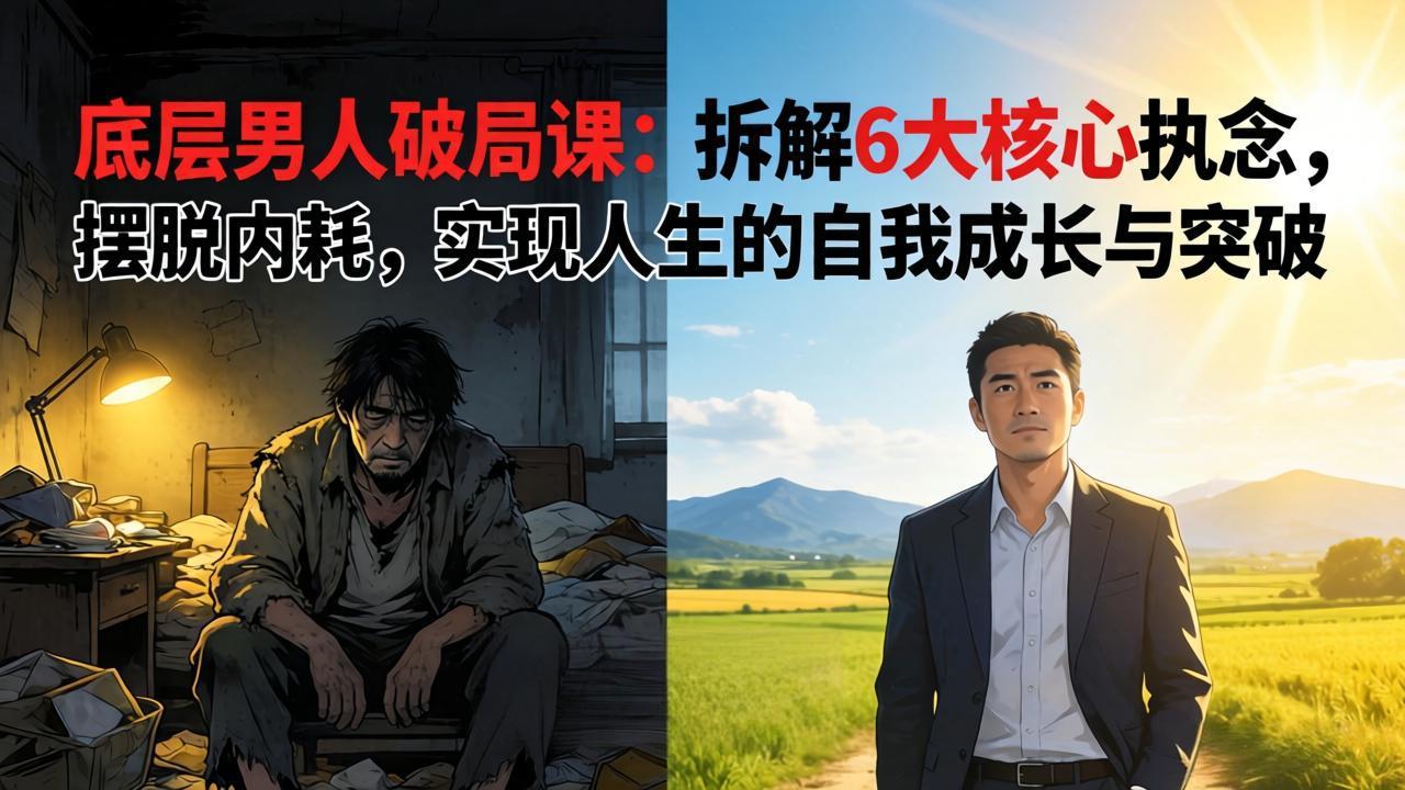 付费文章：底层男人破局课：拆解 6 大核心执念，摆脱内耗，实现人生的自我成长与突破-HEIXMI（中国站）