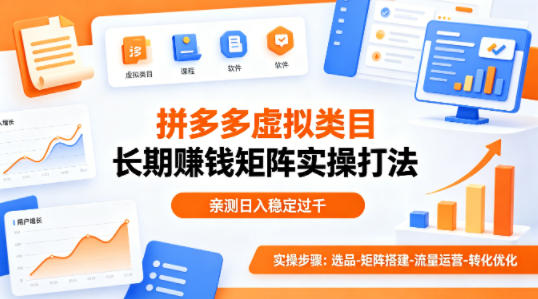 做拼多多虚拟类目想长期賺钱？这套矩阵实操打法，亲测日入稳定过千【揭秘】-HEIXMI（中国站）