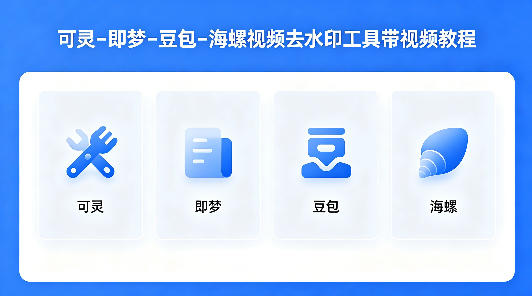 可灵–即梦–豆包–海螺视频去水印工具带视频教程