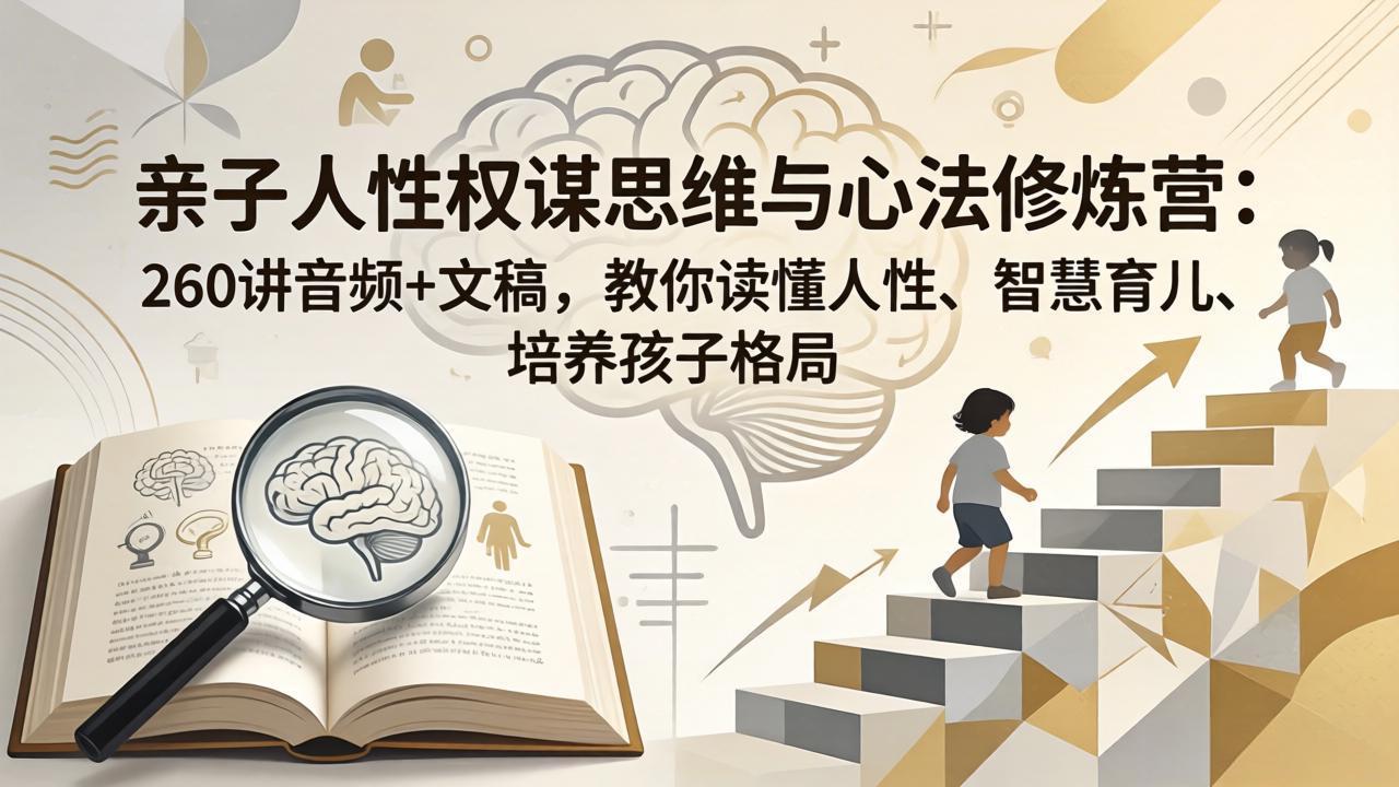 亲子人性权谋思维与心法修炼营：260讲音频+文稿，教你读懂人性、智慧育儿、培养孩子格局-HEIXMI（中国站）