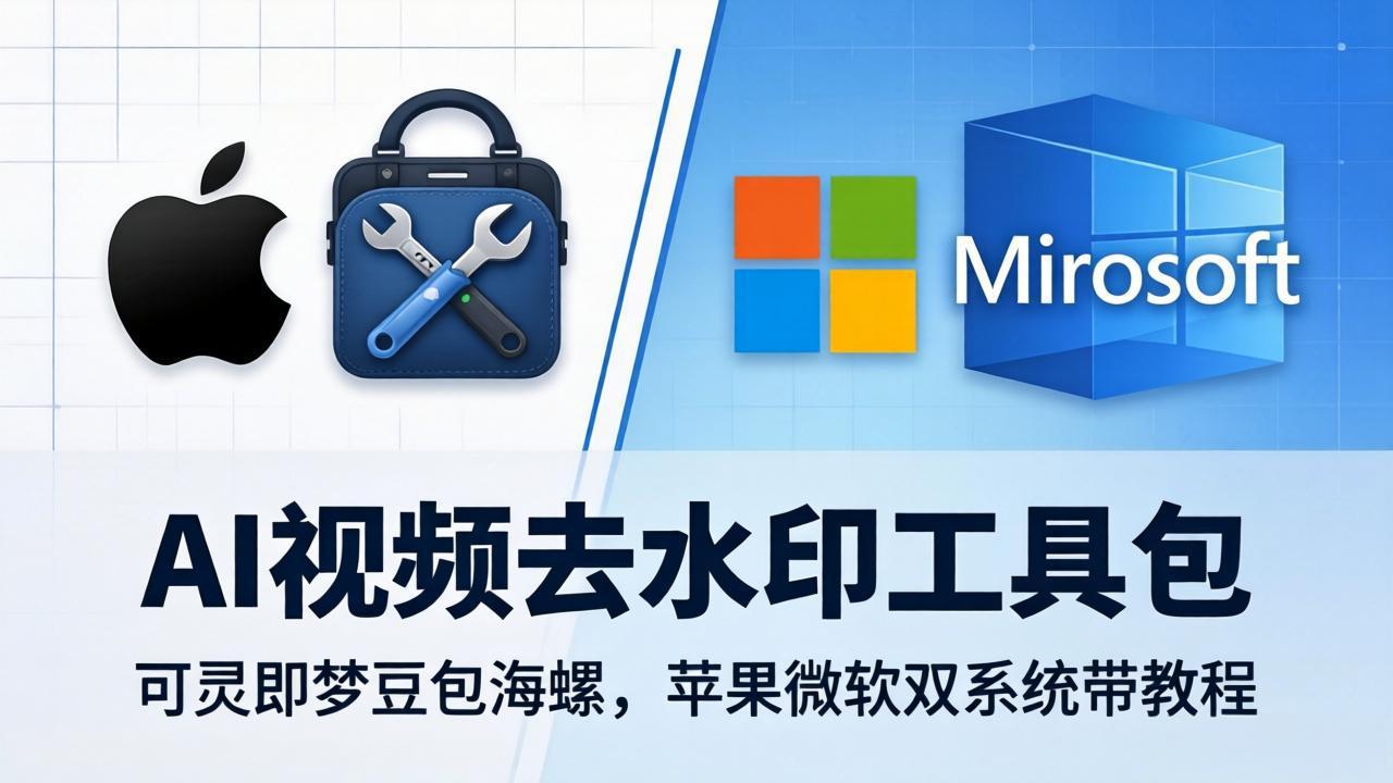 AI视频去水印工具包：可灵即梦豆包海螺，苹果微软双系统带教程-HEIXMI（中国站）