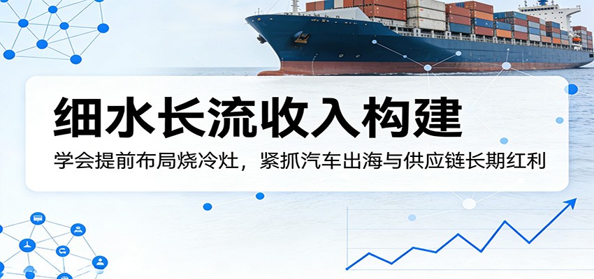 付费文章：细水长流收入构建，学会提前布局烧冷灶，紧抓汽车出海与供应链长期红利-HEIXMI（中国站）