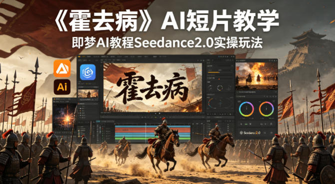 《霍去病》AI短片教学，即梦AI教程Seedance2.0实操玩法-HEIXMI（中国站）