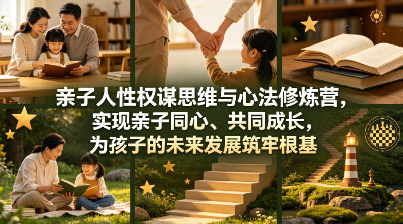 亲子人性权谋思维与心法修炼营，实现亲子同心、共同成长，为孩子的未来发展筑牢根基【音频】-HEIXMI（中国站）