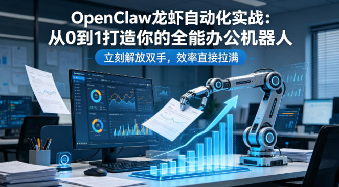 OpenClaw龙虾自动化实战：从0到1打造你的全能办公机器人，立刻解放双手，效率直接拉满-HEIXMI（中国站）