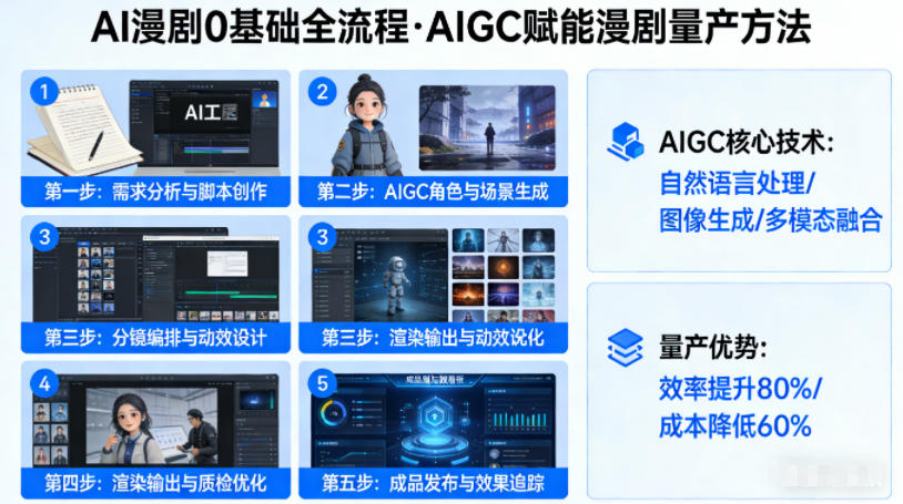 AI漫剧0基础全流程，快速掌握AIGC赋能的漫剧量产方法-HEIXMI（中国站）