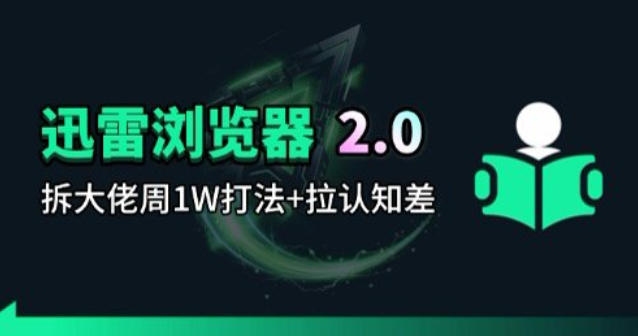 迅雷浏览器项目2.0_拆个大佬周1W的打法-HEIXMI（中国站）