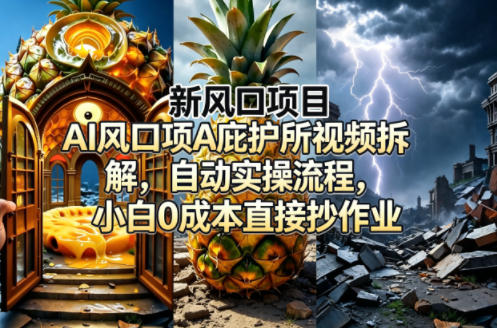 新风口项目AI庇护所视频拆解，自动实操流程，小白0成本直接抄作业-HEIXMI（中国站）