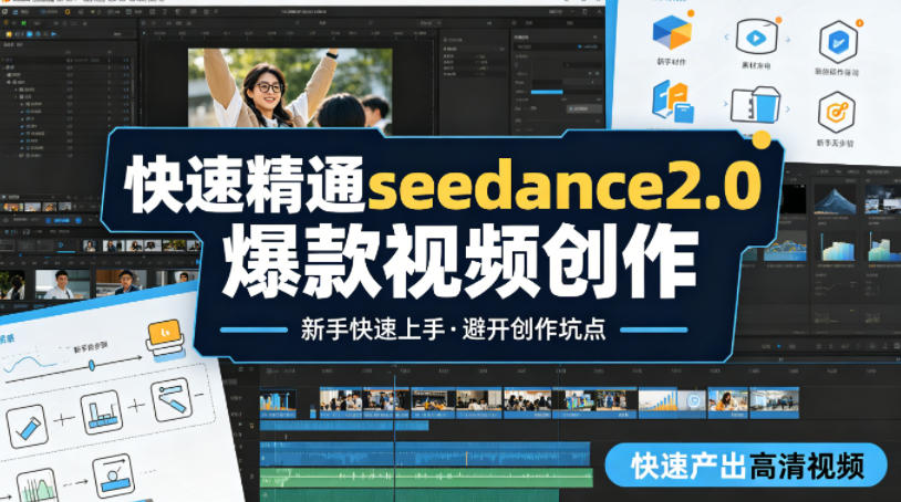 快速精通seedance2.0爆款视频创作，快速产出高清视频，避开大量创作坑点，新手也能快速上手-HEIXMI（中国站）