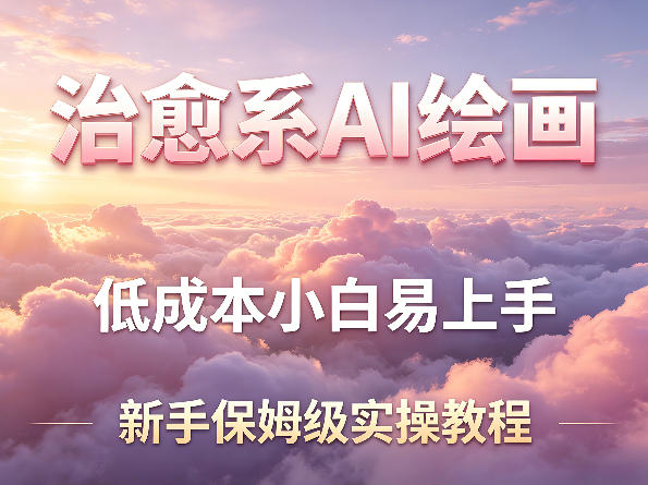 治愈系AI绘画提示词项目，低成本小白易上手，每天10分钟，新手保姆级实操教程-HEIXMI（中国站）