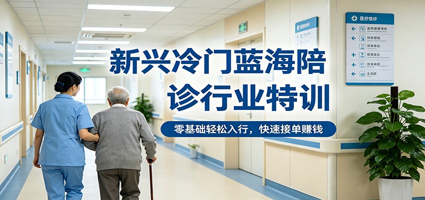 新兴冷门蓝海陪诊行业特训，零基础轻松入行，快速接单赚钱-HEIXMI（中国站）