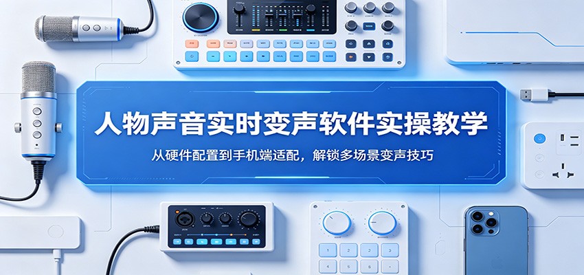 人物声音实时变声软件实操教学：从硬件配置到手机端适配，解锁多场景变声技巧-HEIXMI（中国站）
