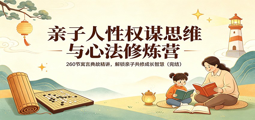 亲子人性权谋思维与心法修炼营：260节寓言典故精讲，解锁亲子共修成长智慧(完结)-HEIXMI（中国站）