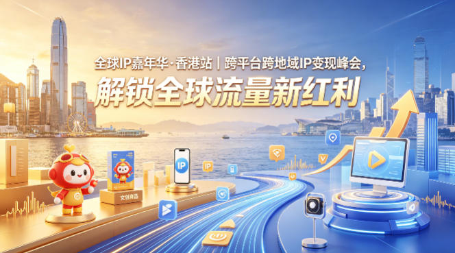 全球IP嘉年华·香港站｜跨平台跨地域IP变现峰会，解锁全球流量新红利-HEIXMI（中国站）
