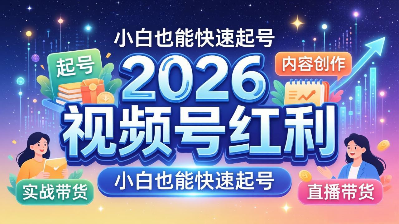 2026视频号红利实战营，大佬亲授起号、内容、直播、IP、投流、私域、矩阵全套落地打法-HEIXMI（中国站）