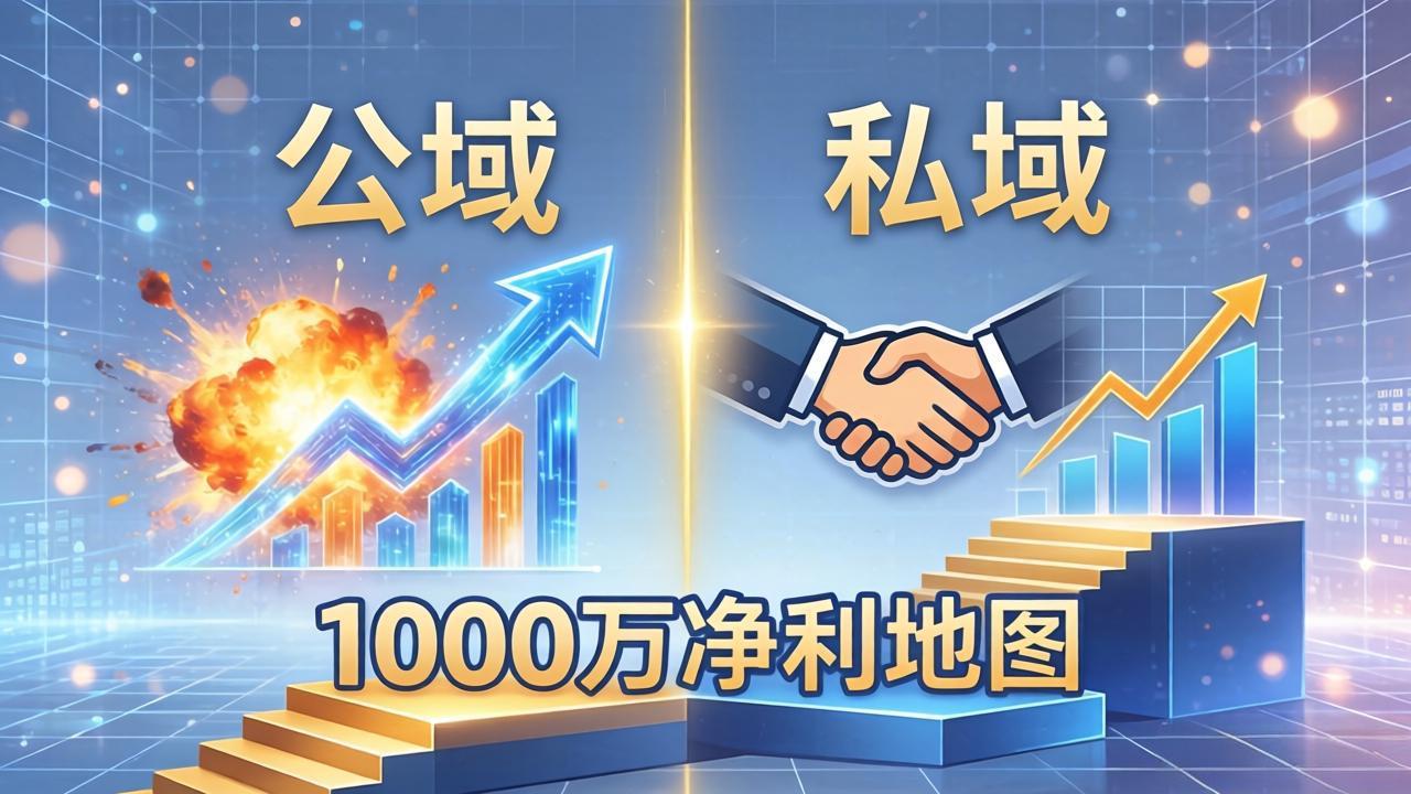 公域玩命出爆款，私域悄悄做成交：这套AI内训课，2026给你打通1000万净利的地图-HEIXMI（中国站）