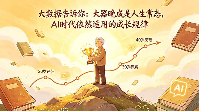 付费文章：大数据告诉你：大器晚成是人生常态，AI 时代依然适用的成长规律-HEIXMI（中国站）
