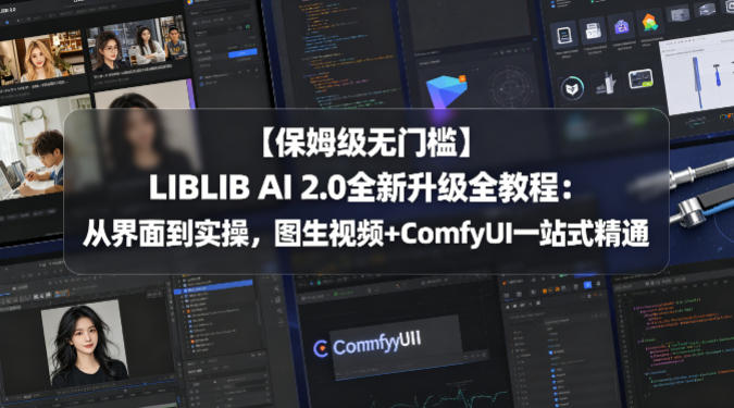 【保姆级无门槛】LIBLIB AI 2.0全新升级全教程：从界面到实操，图生视频+ComfyUI一站式精通-HEIXMI（中国站）