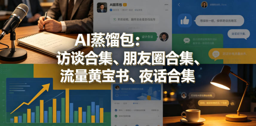 AI蒸馏包：访谈合集、朋友圈合集、流量黄宝书、夜话合集【文档】-HEIXMI（中国站）