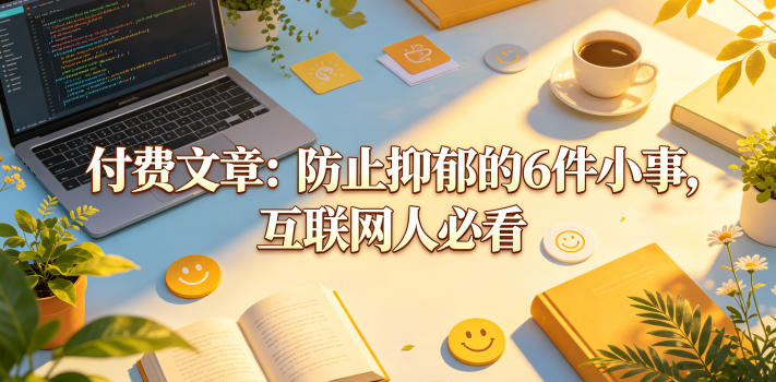 付费文章：防止抑郁的6件小事，互联网人必看！-HEIXMI（中国站）