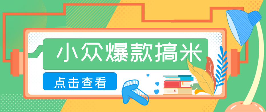适合普通人的小众爆款搞米赛道，制作极其简单，月收益5000+-HEIXMI（中国站）