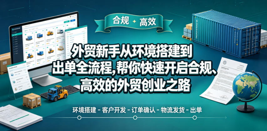 外贸新手从环境搭建到出单全流程，帮你快速开启合规、高效的外贸创业之路-HEIXMI（中国站）