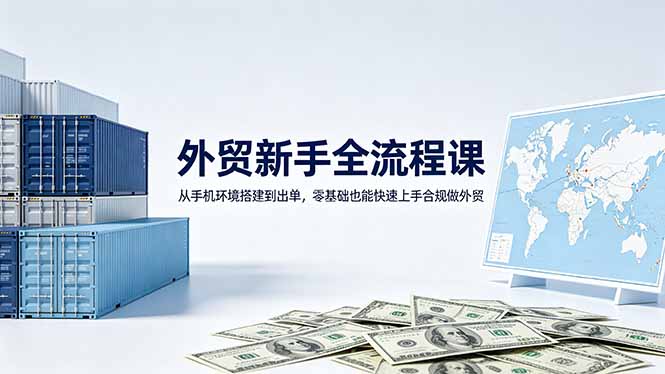 外贸新手全流程课：从手机环境搭建到出单，零基础也能快速上手合规做外贸-HEIXMI（中国站）