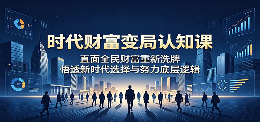 时代财富变局认知课：直面全民财富重新洗牌，悟透新时代选择与努力底层逻辑-HEIXMI（中国站）