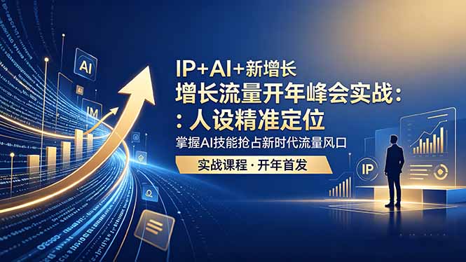 IP+AI+新增长 流量开年 峰会实战：人设精准定位 掌握AI技能抢占新时代流量风口-HEIXMI（中国站）