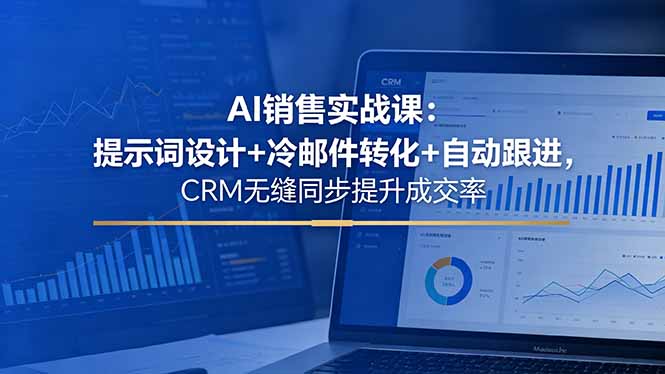 AI销售实战课：提示词设计+冷邮件转化+自动跟进，CRM无缝同步提升成交率-HEIXMI（中国站）