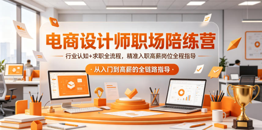 电商设计师职场陪练营，行业认知+求职全流程，精准入职高薪岗位全程指导-HEIXMI（中国站）