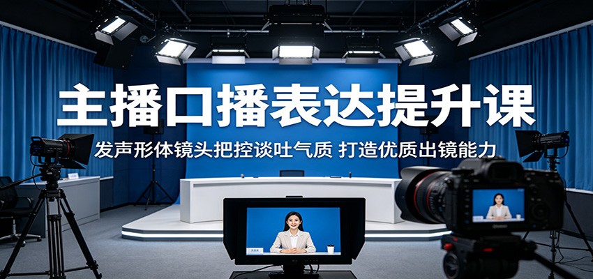 主播口播表达提升课：发声形体镜头把控谈吐气质，打造优质出镜能力-HEIXMI（中国站）