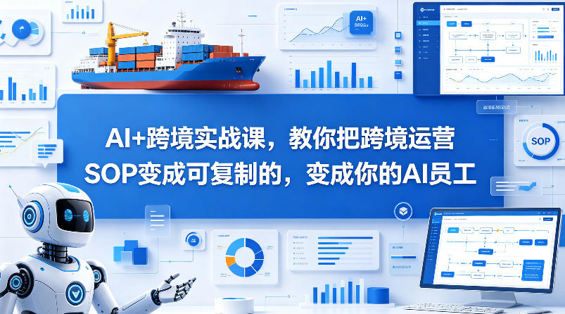 AI+跨境实战课，教你把跨境运营S0变成可复制的，变成你的AI员工-HEIXMI（中国站）