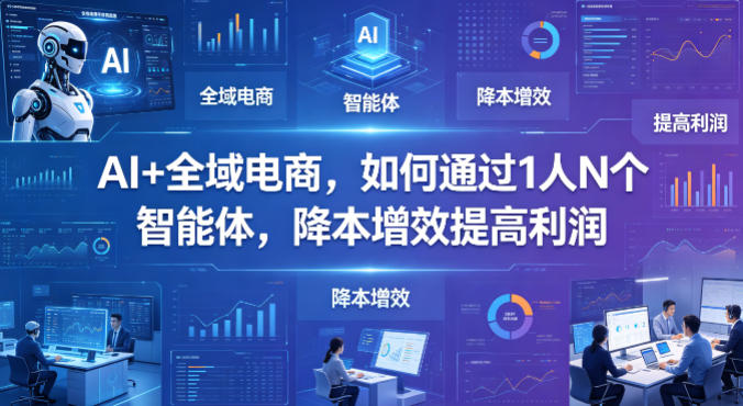 AI+全域电商，如何通过1人N个智能体，降本增效提高利润-HEIXMI（中国站）