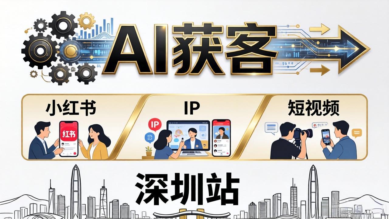 2026AI获客大课深圳站：4月17日-19日3天2夜拆透小红书+IP+短视频，老板操盘手必来-HEIXMI（中国站）