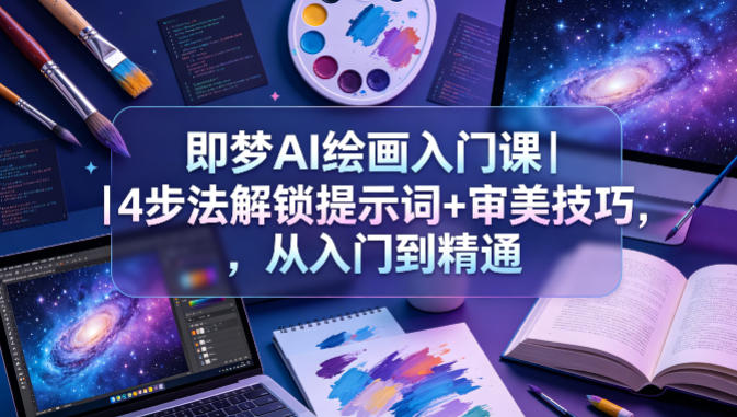 即梦AI绘画入门课｜4步法解锁提示词+审美技巧，从入门到精通-HEIXMI（中国站）