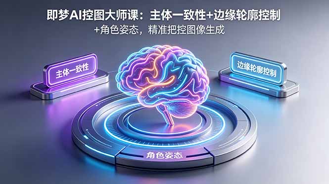 即梦AI控图大师课：主体一致性+边缘轮廓控制+角色姿态，精准把控图像生成-HEIXMI（中国站）