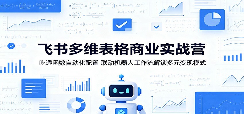 飞书多维表格商业实战营：吃透函数自动化配置，联动机器人工作流解锁多元变现模式-HEIXMI（中国站）