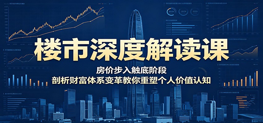 楼市深度解读课：房价步入触底阶段，剖析财富体系变革教你重塑个人价值认知-HEIXMI（中国站）