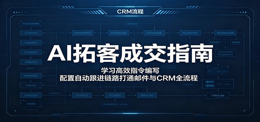AI拓客成交指南：学习高效指令编写，配置自动跟进链路打通邮件与CRM全流程-HEIXMI（中国站）