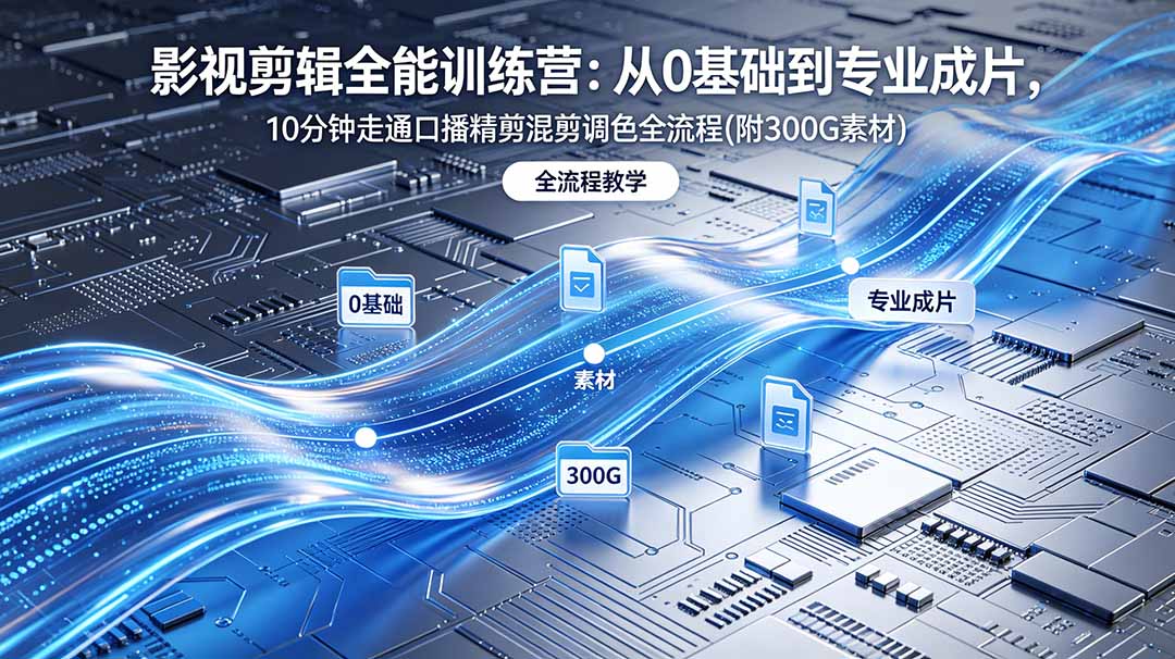 2026影视剪辑全能实战课｜0基础到专业成片，全流程教学，高清带300G素材-HEIXMI（中国站）