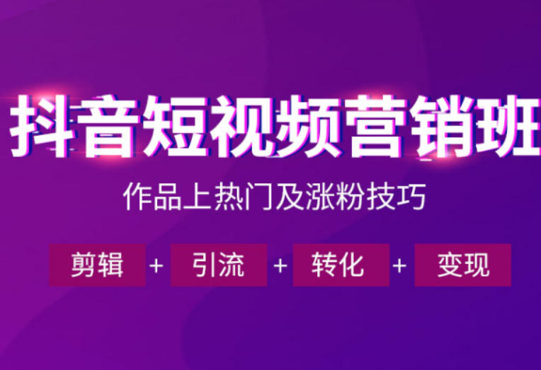 抖音短视频运营班，一门课学会作品上热门及涨粉技巧，引流转化剪辑变现(2026年5月)-HEIXMI（中国站）