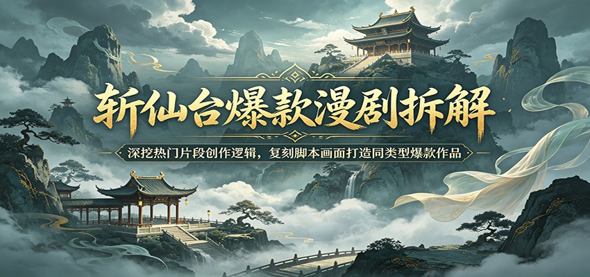 斩仙台爆款漫剧拆解：深挖热门片段创作逻辑，复刻脚本画面打造同类型爆款作品-HEIXMI（中国站）