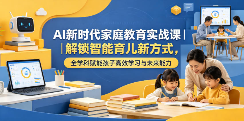 AI新时代家庭教育实战课｜解锁智能育儿新方式，全学科赋能孩子高效学习与未来能力-HEIXMI（中国站）
