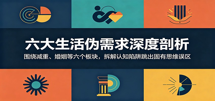 六大生活伪需求深度剖析：围绕减重、婚姻等六个板块，拆解认知陷阱跳出固有思维误区-HEIXMI（中国站）