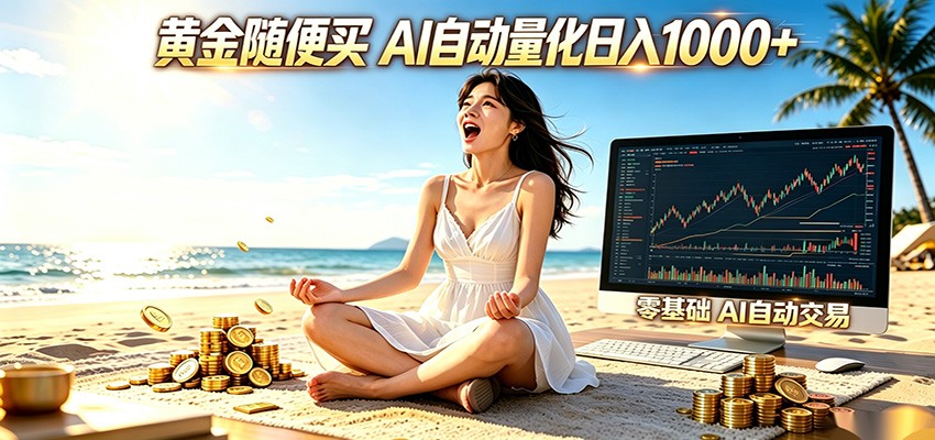 黄金随便买？AI自动外汇量化交易 在家当皇帝 日入1000+-HEIXMI（中国站）