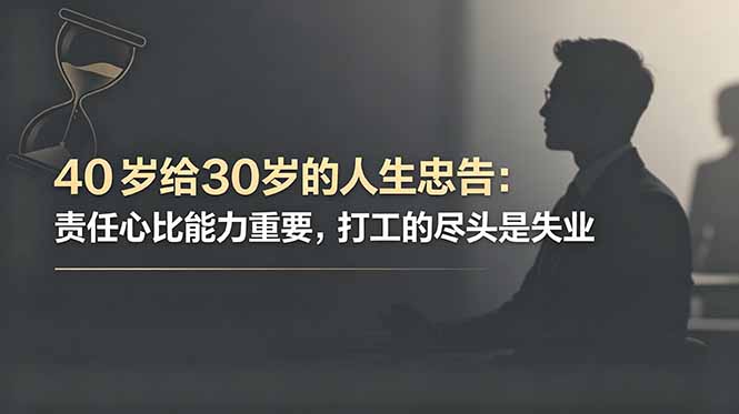 付费文章：40岁给30岁的人生忠告：责任心比能力重要，打工的尽头是失业-HEIXMI（中国站）