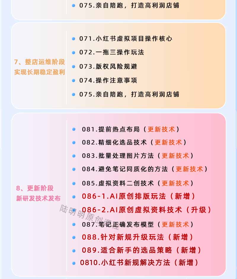 图片[4]-小红书虚拟项目特训班9.0，全面拥抱AI，批量产出原创PPT货源，单品/单店纯利润几万到几十W-HEIXMI（中国站）