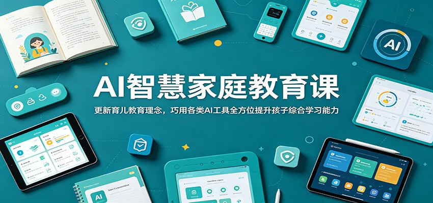 AI智慧家庭教育课：更新育儿教育理念，巧用各类AI工具全方位提升孩子综合学习能力-HEIXMI（中国站）